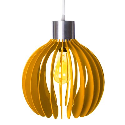 Luminária Teto Lustre pendente balcão cozinha sala Paquistão Amarelo