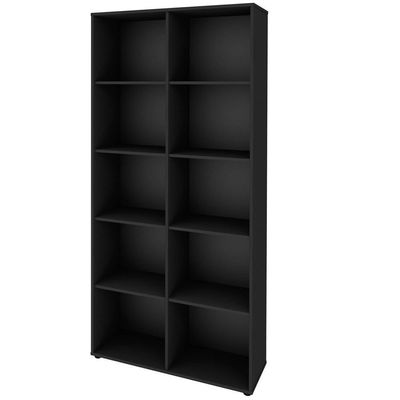 Kit 02 Estantes Multiuso 10 Nichos Clean A02 187X90 Preto