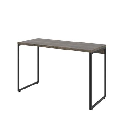 Kit Estante 3 Prateleiras Com Mesa 120Cm Carvalho Dark