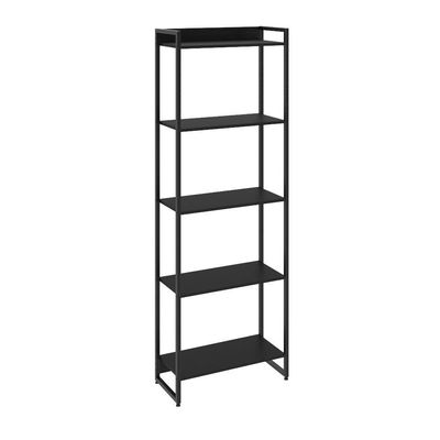 Kit Escritório Estante 5 Prateleiras Com Mesa 120Cm Onix