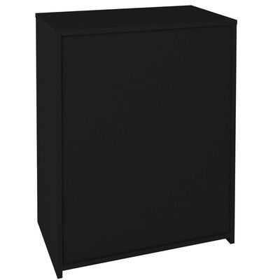 Balcão Multiuso Escritório Sala Cool A02 02 Portas Preto