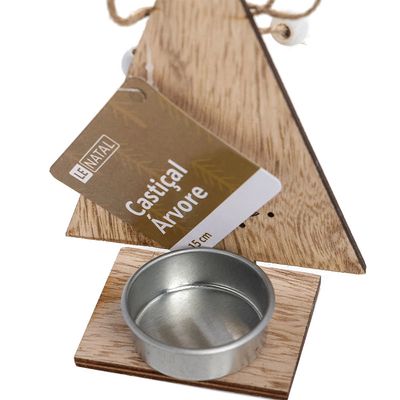 Castiçal de Natal Árvore Le 15cm UNICA
