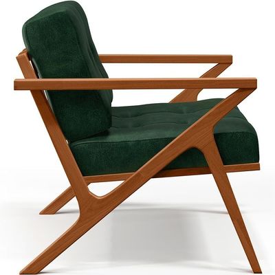 Kit 02 Poltronas Com Cintas De Corano Facto Verde Musgo