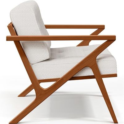 Kit 02 Poltronas Com Cintas De Corano Laís Bouclê Cru