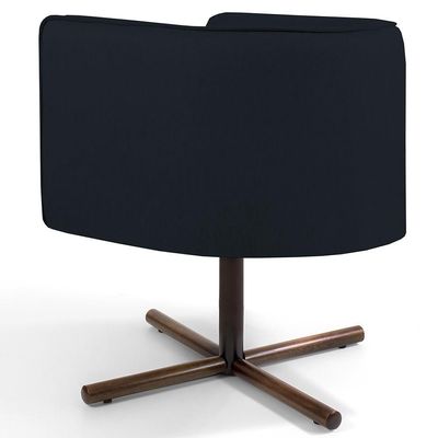 Poltrona Giratória Base X Corano Preto C-05