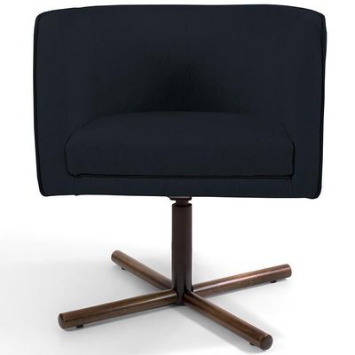 Poltrona Giratória Base X Corano Preto C-05