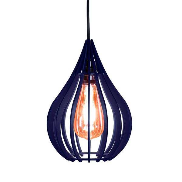 Luminária Teto Lustre pendente balcão cozinha sala chile Azul