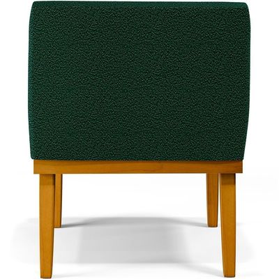 Kit 3 Poltronas Base Mel Beatriz W01 Bouclê Verde