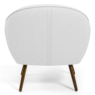 Kit 02 Poltronas Com Pés Palito Nina D02 Corano Branco C-12