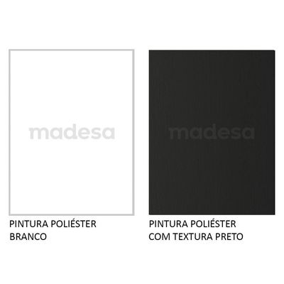 Mesa Gamer e Painel para TV até 65" Branco e Preto Madesa