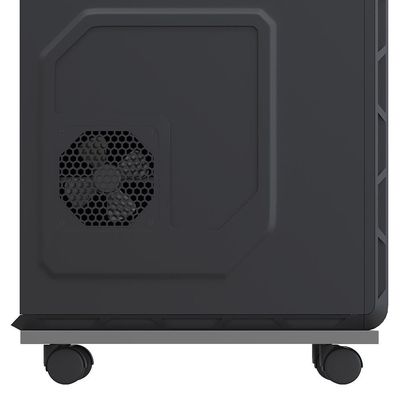 Kit 03 Suportes Para Cpu Com Rodízios Cyber L03 Cinza