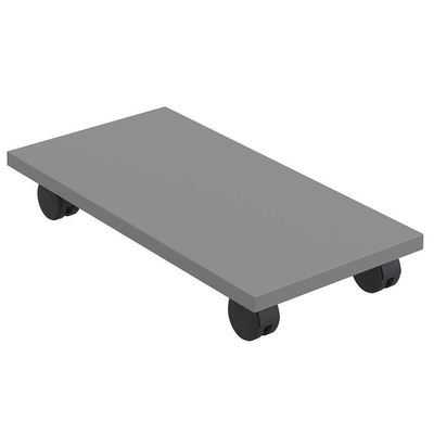 Kit 03 Suportes Para Cpu Com Rodízios Cyber L03 Cinza