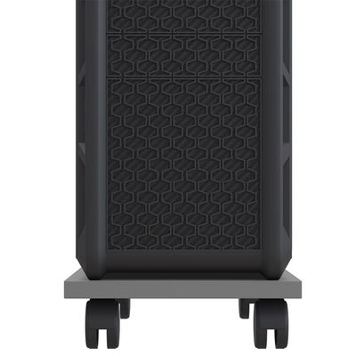 Kit 03 Suportes Para Cpu Com Rodízios Cyber L03 Cinza