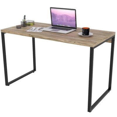 Kit Mesa Para Escritório Com Estante 120 Cm Carvalho