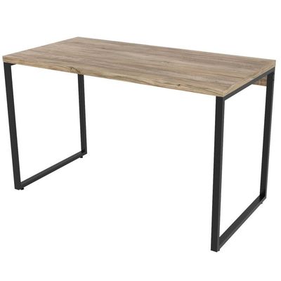 Mesa Para Escritório Estilo Industrial 120 Cm Carvalho