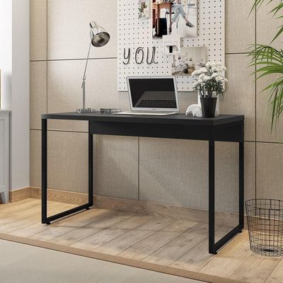 Mesa Para Escritório Industrial F01 Preto Fosco
