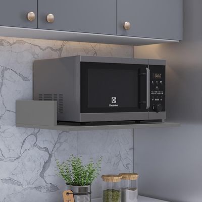 Suporte Suspenso Para Micro-ondas Forno 60x40 Cm Class L03 Cinza