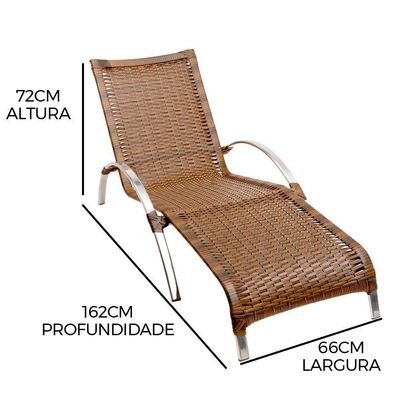 Jogo De Cadeira Alumínio E Espreguiçadeiras Com Mesa Trama Original Argila