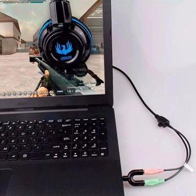 Adaptador Y Splitter Headset Fone Microfone P2 X P3 Áudio