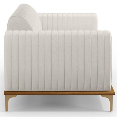 Kit Sofá 3 Lugares 210Cm Com 2 Poltronas Molino Cru C-443