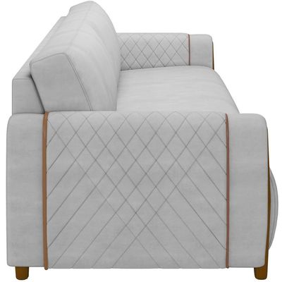 Kit Sofá 02 Lugares 168Cm Com 02 Poltronas M03 Cinza