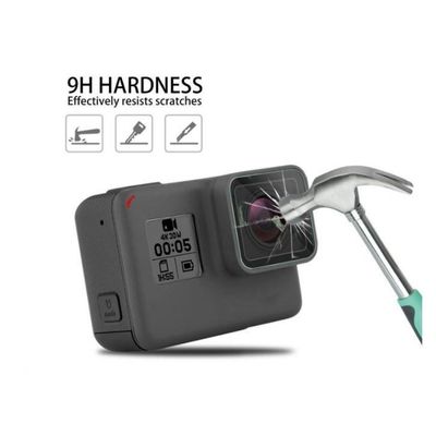 Películas de Vidro para Lente e Lcd Go-Pro Hero 5, 6, 7