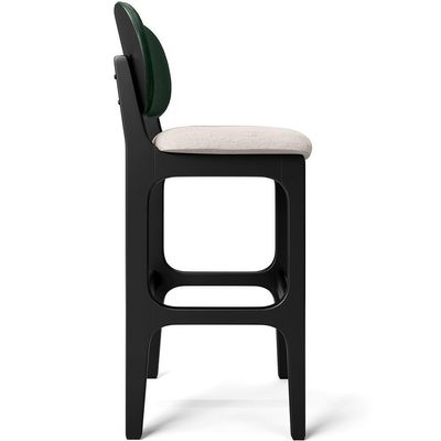Kit 3 Banquetas Alta Betta Preto Facto Verde Linho Cru