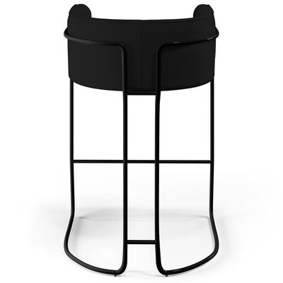 Banqueta Fixa Base De Aço Preto Betina D02 Preto B-97