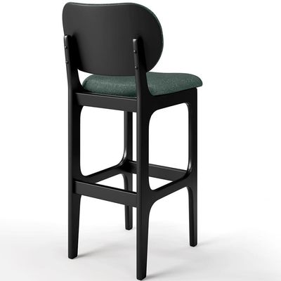 Banqueta Alta Bar Cozinha Betta L02 Preto Verde Musgo