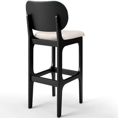 Banqueta Alta Cozinha Betta L02 Preto Verde Cru