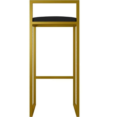 Banqueta Alta Cozinha Hanna L02 Dourado Corano Preto