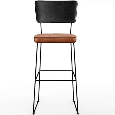 Banqueta Alta Cozinha Allana L02 Preto Camel