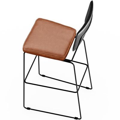 Banqueta Alta Cozinha Allana L02 Preto Camel
