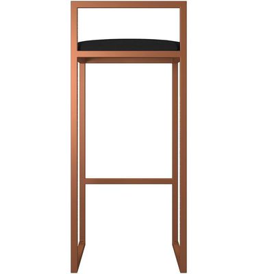 Banqueta Alta Para Cozinha Hanna L02 Bronze Corano Preto