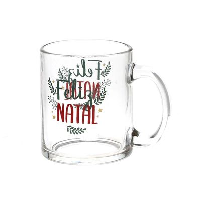 Caneca de Vidro Natal Le 340ml UNICA