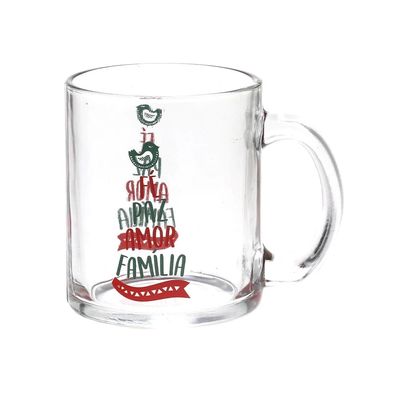 Caneca de Vidro Natal Le 340ml UNICA