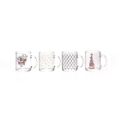 Caneca de Vidro Natal Le 340ml UNICA