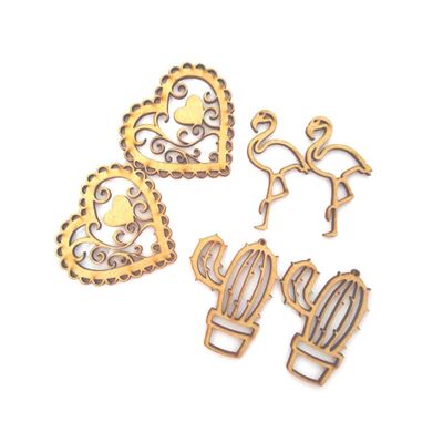 Kit Mdf Rustika Coleção Tropical com 6 Unidades 5cm UNICA