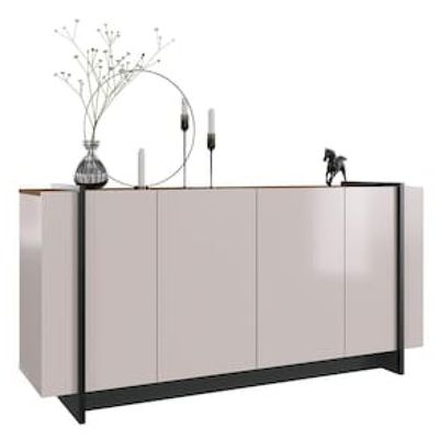Buffet Colibri Copacabana com 4 Portas e 2 Prateleiras Bege Claro