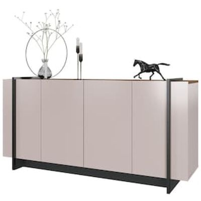 Buffet Colibri Copacabana com 4 Portas e 2 Prateleiras Bege Claro