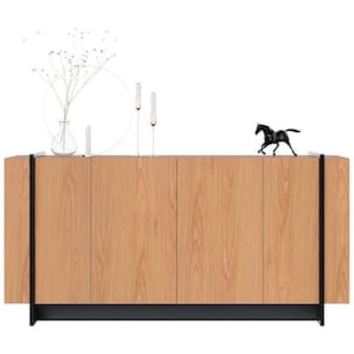 Buffet Colibri Copacabana com 4 Portas e 2 Prateleiras Marrom Chocolate