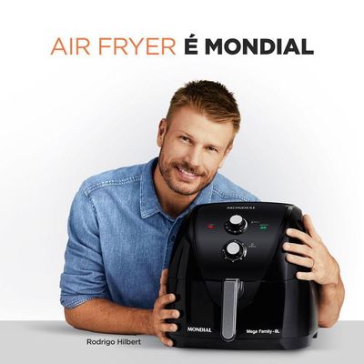 Fritadeira Sem óleo Air Fryer 8l Mondial Preto - Afn-80-fb Air Fryer Afn-80-fb 127v/60hz
