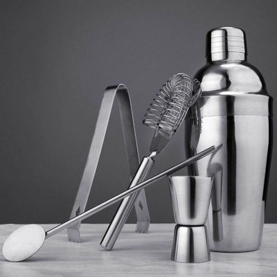Kit Bar Coqueteleira Caipirinha Aço Inox 550ml 5 Peças