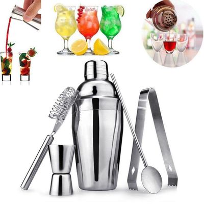 Kit Bar Coqueteleira Caipirinha Aço Inox 550ml 5 Peças