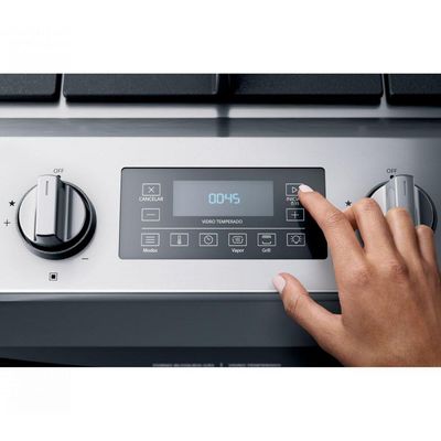 Fogão de Embutir 5 Queimadores Full Touch Brastemp 110V BYS5VCRNNA