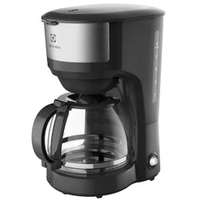 Cafeteira Elétrica Electrolux Efficient ECM20 30 Xícaras – Aço Inox Escovado/Preto Inox,Preto / 220