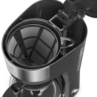 Cafeteira Elétrica Electrolux Efficient ECM20 30 Xícaras – Aço Inox Escovado/Preto Inox,Preto / 220