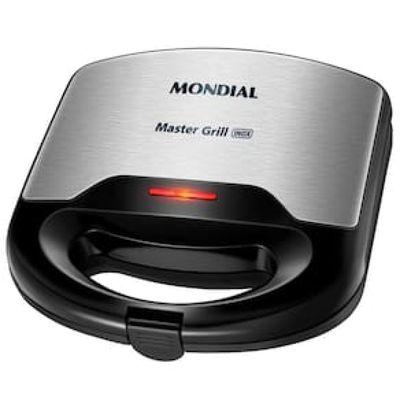 Sanduicheira Mondial Master Grill S-20 - Preto/Inox Inox,Preto / 110