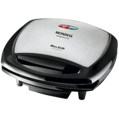 Grill Mondial Premium Max Grill G-07 com Espátula e Bandeja Coletora - Preto/Inox Preto,Inox / 110