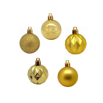 Tubo Bola Natal Le 4cm Dourado com 45 Unidades UNICA